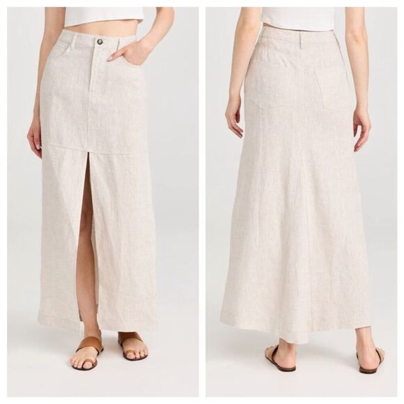 Reformation Women's Tazz Maxi Linen Skirt - 12P NWT  $178 - Picture 8 of 9